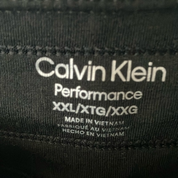 Calvin Klein Performance: Black Drawstring Wide Leg Pants- XXL - Picture 2 of 15
